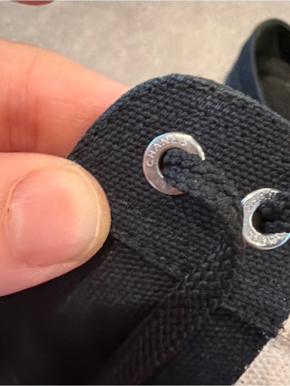 Chanel Navy & White canvas logo Sneakers 
EU 37.5 US 7.5 - Picture 9 of 15